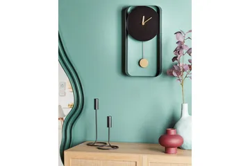 Pendelur Beliani Servoz Black||GOLD - Interiør - Veggdekorasjon - Klokker - Urverk til veggklokke