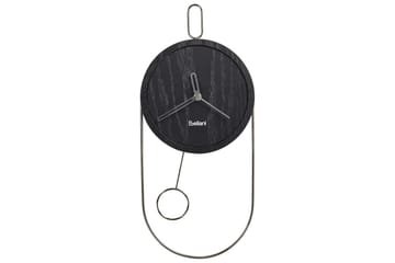 Pendelur Beliani Sierre Ljus trä/svart Black||Silver - Interiør - Veggdekorasjon - Klokker - Urverk til veggklokke