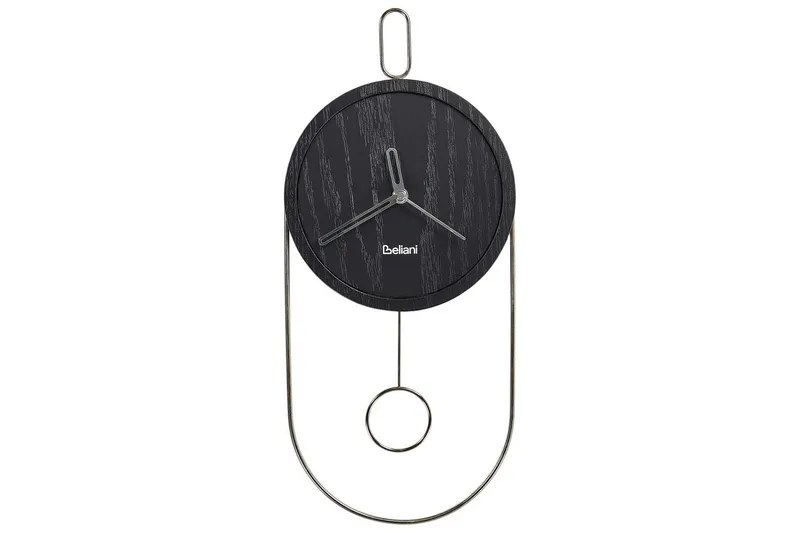 Pendelur Beliani Sierre Ljus trä/svart Black||Silver