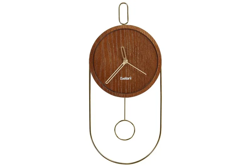 Pendelur Beliani Sierre Ljus trä/svart Dark colored wood||GOLD