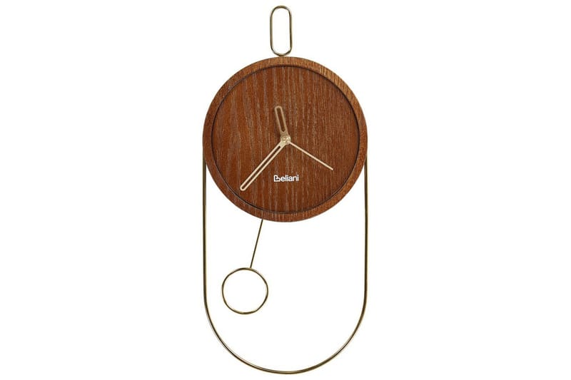 Pendelur Beliani Sierre Ljus trä/svart Dark colored wood||GOLD - Interiør - Veggdekorasjon - Klokker - Urverk til veggklokke