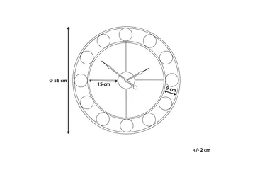 Reiden Veggklokke 56 cm - Flerfarget - Interiør - Veggdekorasjon - Klokker