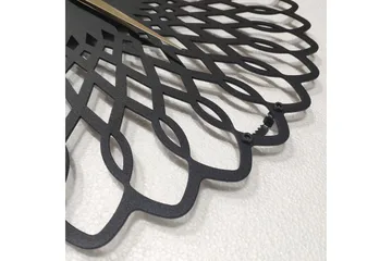 Salechard Veggklokke 50x50 cm - Metall/Svart - Interiør - Veggdekorasjon - Klokker