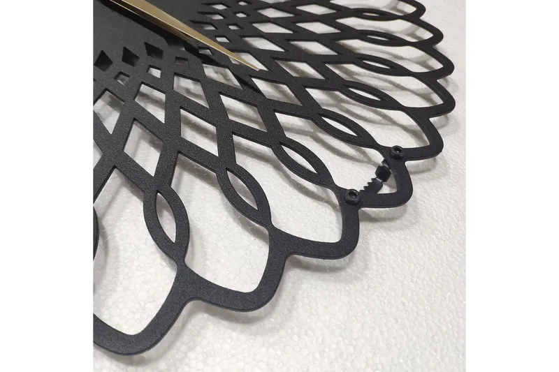 Salechard Veggklokke 50x50 cm - Metall/Svart - Interiør - Veggdekorasjon - Klokker