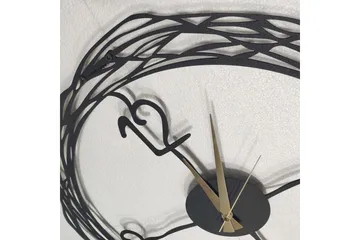 Salechard Veggklokke 50x50 cm - Metall/Svart - Interiør - Veggdekorasjon - Klokker