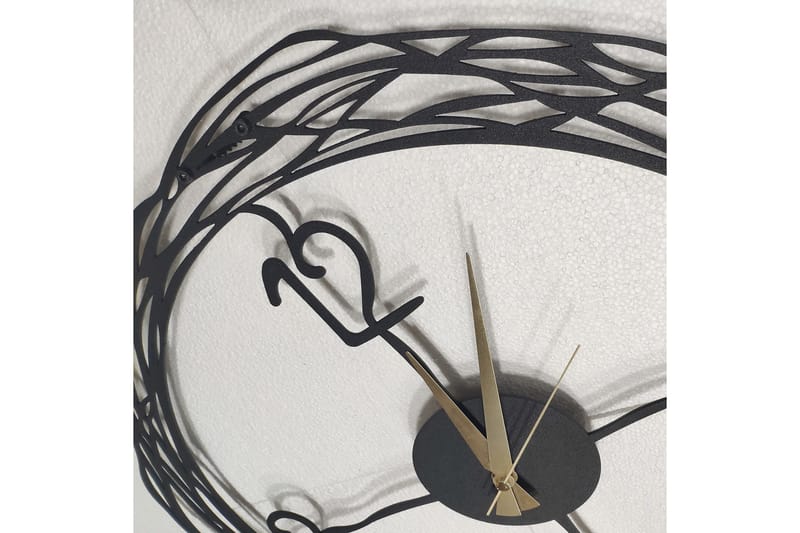 Salechard Veggklokke 50x50 cm - Metall/Svart - Interiør - Veggdekorasjon - Klokker