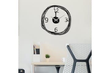 Stompeton Veggklokke - Svart - Interiør - Veggdekorasjon - Klokker