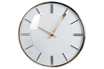 Väggklocka Beliani Daroca Grå/koppar White||GOLD