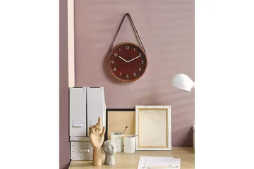 Väggklocka Beliani Renens Medium colored wood||White - Interiør - Veggdekorasjon - Klokker - Urverk til veggklokke
