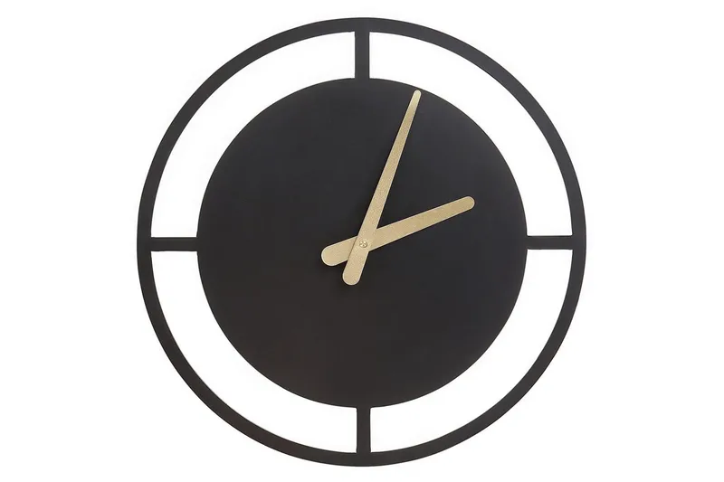 Väggklocka Beliani Trient Black||GOLD