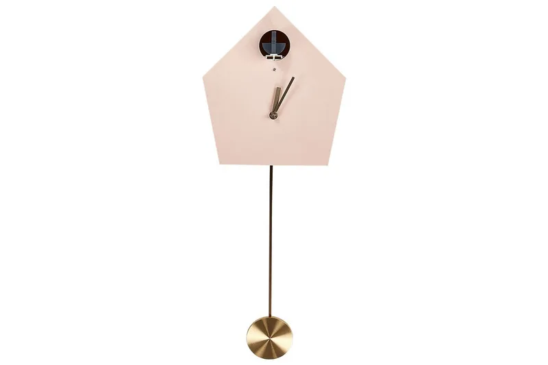 Väggklocka Rosa, Guld, Svart