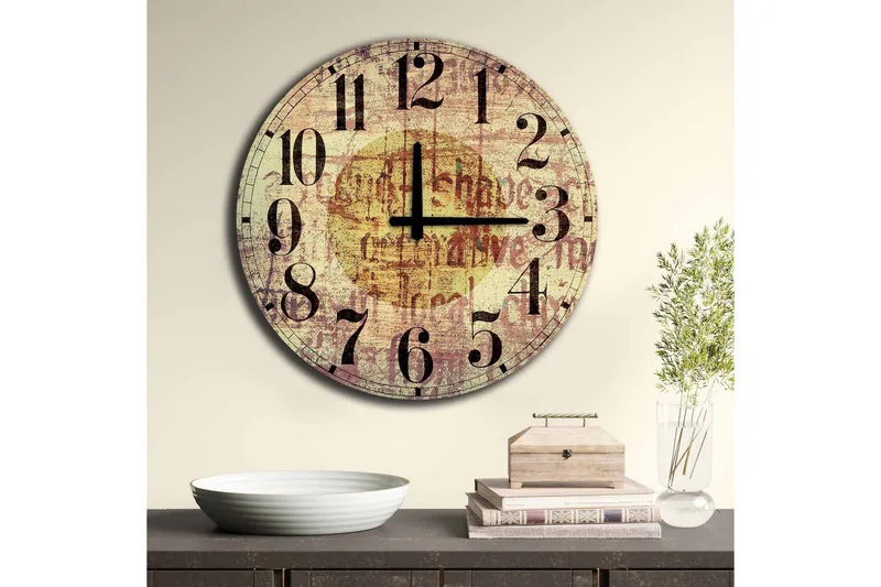 Veggdekorasjon MDF Klokke - Interiør - Veggdekorasjon - Klokker