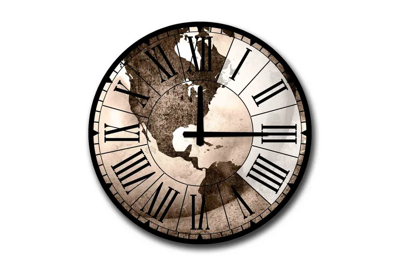 Veggdekorasjon MDF Klokke