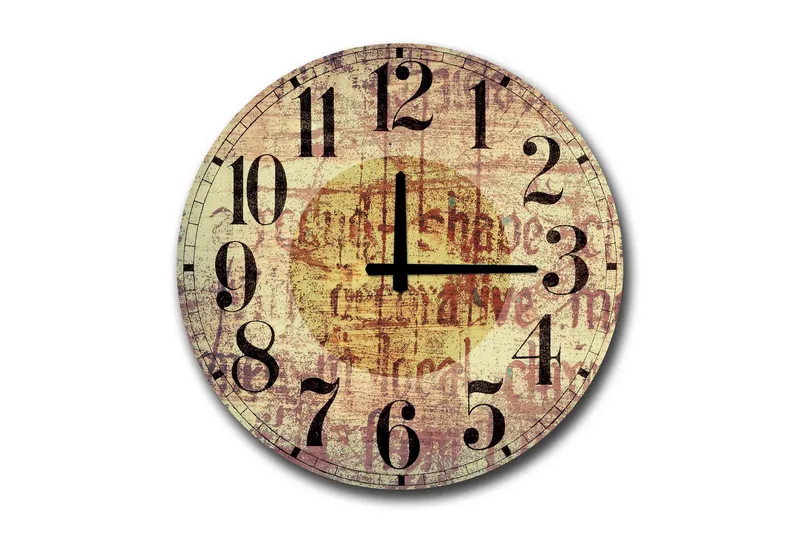 Veggdekorasjon MDF Klokke