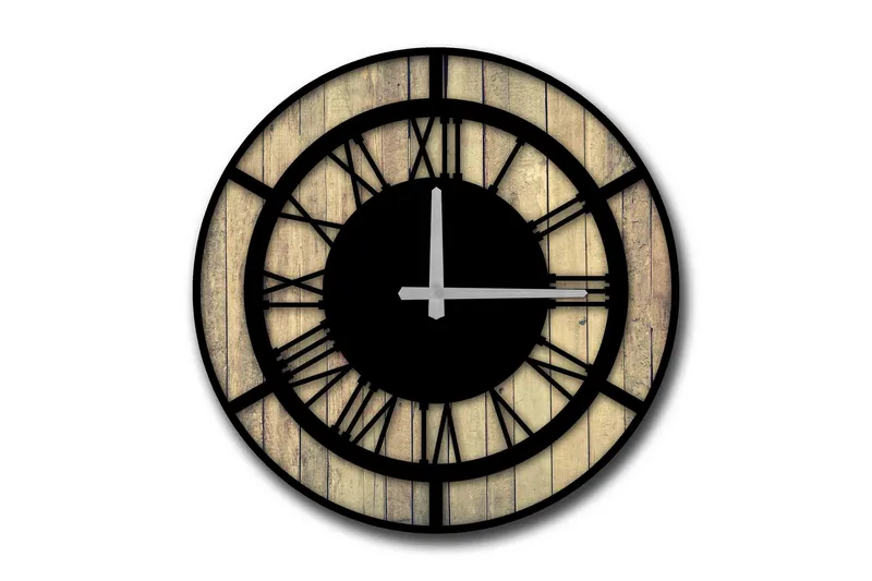 Veggdekorasjon MDF Klokke