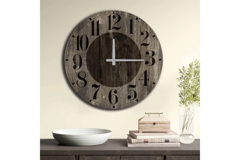 Veggdekorasjon MDF Klokke - Interiør - Veggdekorasjon - Klokker