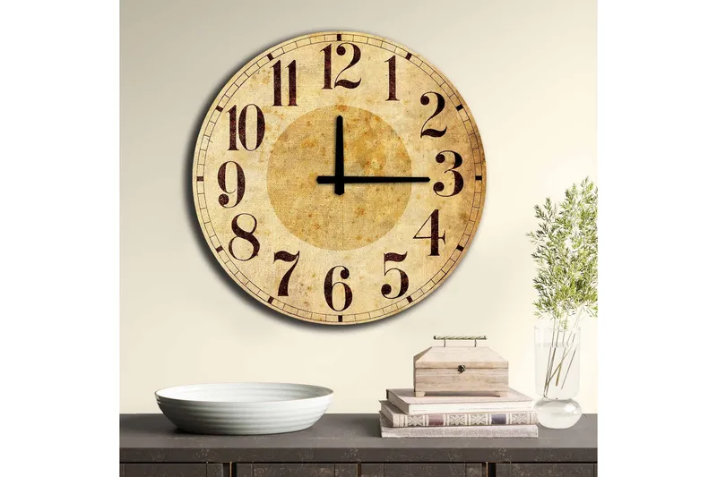 Veggdekorasjon MDF Klokke - Interiør - Veggdekorasjon - Klokker