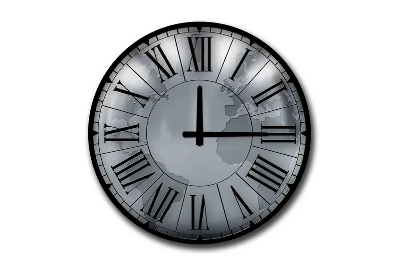 Veggdekorasjon MDF Klokke