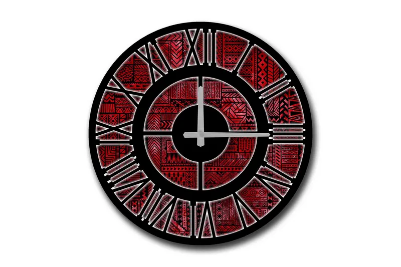 Veggdekorasjon MDF Klokke