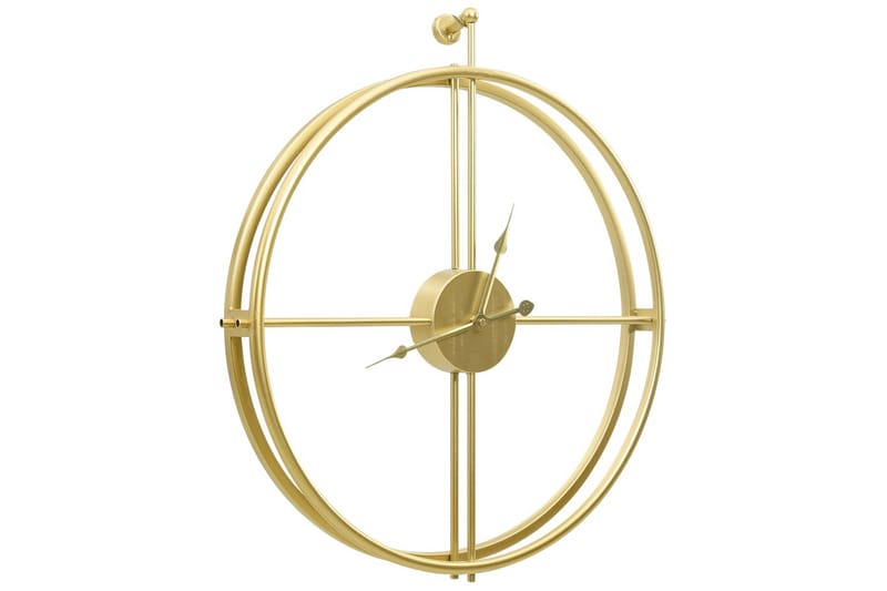 Veggklokke gull 52 cm jern - Gull - Klokker