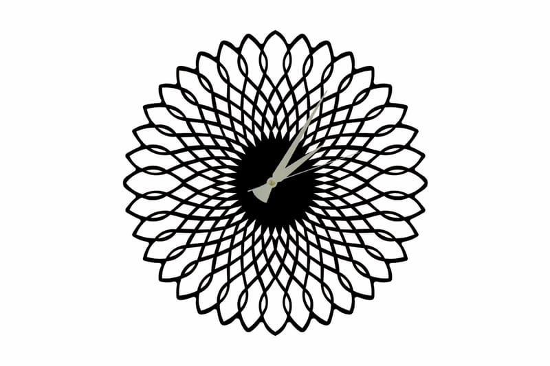 Veggklokke Salemal 50x50 cm - Metall/Svart - Interiør - Veggdekorasjon - Klokker