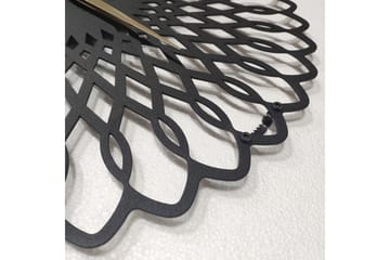 Veggklokke Salemal 50x50 cm - Metall/Svart - Interiør - Veggdekorasjon - Klokker