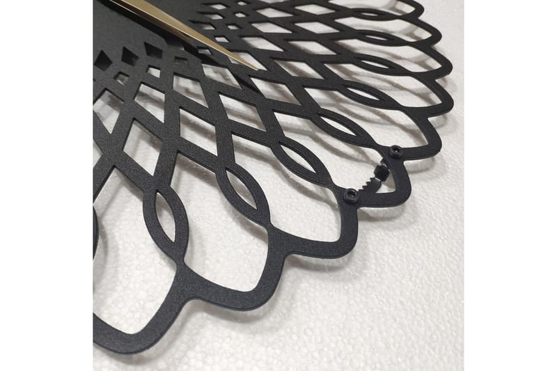 Veggklokke Salemal 50x50 cm - Metall/Svart - Interiør - Veggdekorasjon - Klokker