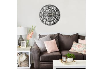 Veggklokke Salemal 50x50 cm - Metall/Svart - Interiør - Veggdekorasjon - Klokker