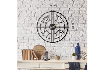 Veggklokke Salemal 50x50 cm VP Spain - Metall/Svart - Interiør - Veggdekorasjon - Klokker