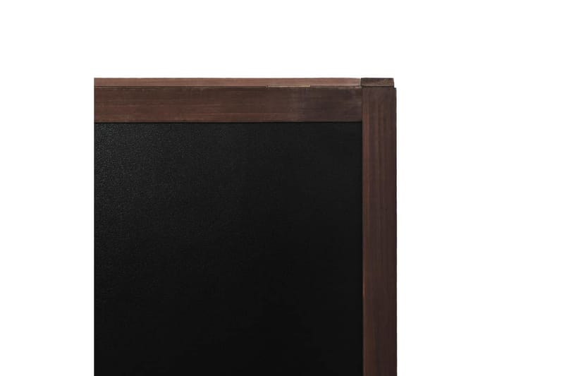 Dobbeltsidig tavle sedertre frittstående 40x60 cm - Brun - Krittavle