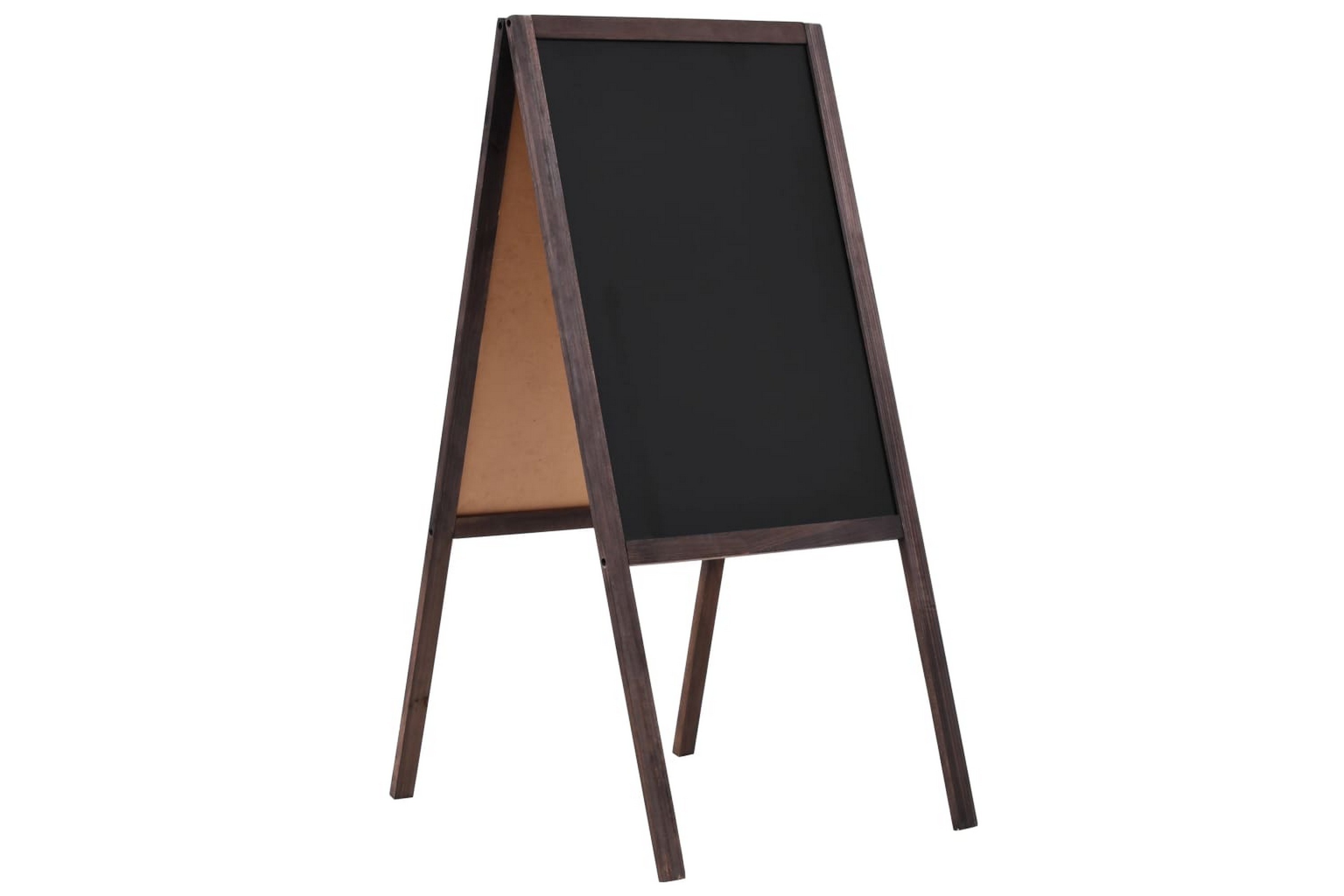 Be Basic Dobbeltsidig tavle sedertre frittstående 40x60 cm - Brun