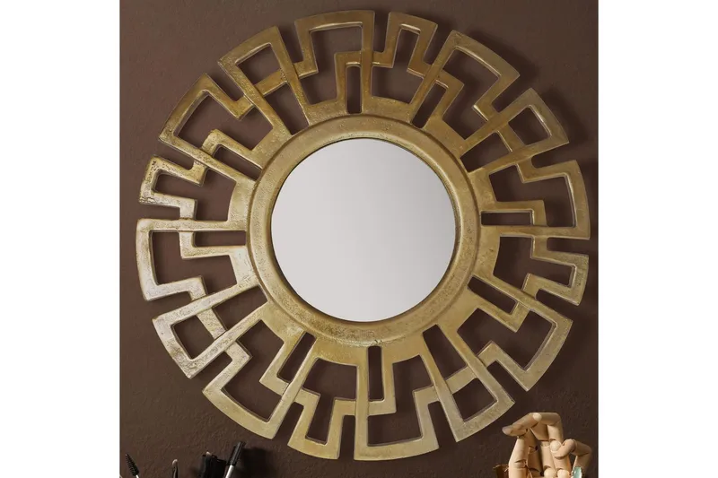 Speil Wohnling Art Deco Rund 60 cm Moderne - Interiør - Speil - Gangspeil