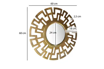 Speil Wohnling Art Deco Rund 60 cm Moderne - Interiør - Speil - Gangspeil