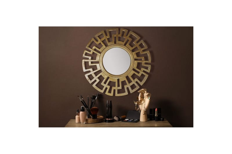 Speil Wohnling Art Deco Rund 60 cm Moderne - Interiør - Veggdekorasjon - Dekorativ plast