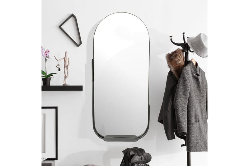 Speil Wohnling Asymmetrisk metallramme oval 90 cm - Interiør - Veggdekorasjon - Dekorativ plast