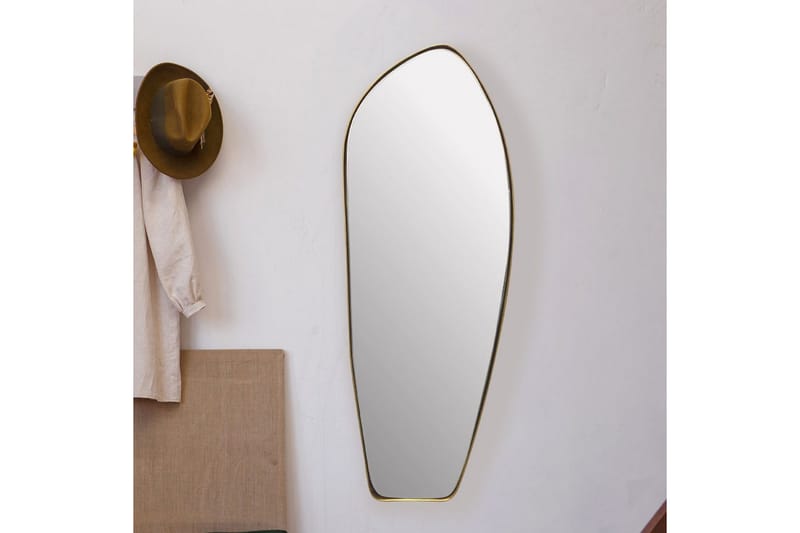 Speil Wohnling Asymmetrisk metallramme oval 90 cm - Interiør - Veggdekorasjon - Dekorativ plast