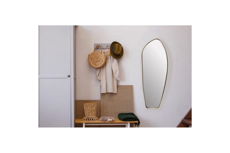 Speil Wohnling Asymmetrisk metallramme oval 90 cm - Interiør - Veggdekorasjon - Dekorativ plast
