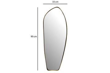 Speil Wohnling Asymmetrisk metallramme oval 90 cm - Interiør - Veggdekorasjon - Dekorativ plast