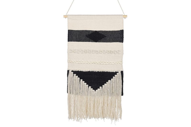 Väggdekoration i tyg Beliani Daska Beige||Black