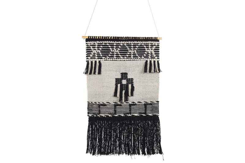 Väggdekoration i tyg Beliani Larkana Beige||Black