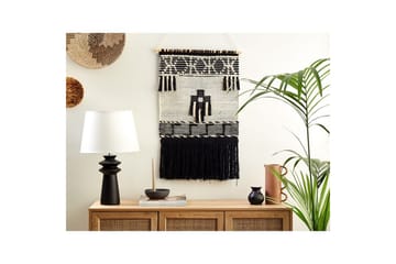 Väggdekoration i tyg Beliani Larkana Beige||Black - Interiør - Maleri & posters - Lerretsbilder