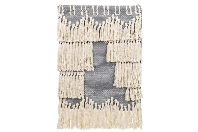 Väggdekoration i tyg Beliani Mahri Grey||Beige