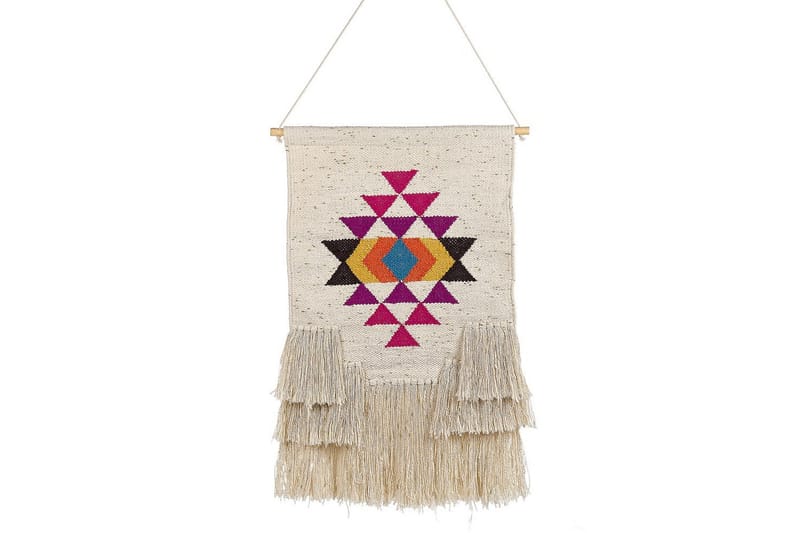 Väggdekoration i tyg Beliani Vehari Beige||Multicolored