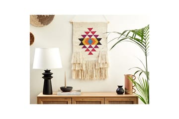 Väggdekoration i tyg Beliani Vehari Beige||Multicolored - Interiør - Maleri & posters - Lerretsbilder