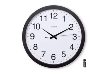 Veggur Hama Aruba 40 cm - Svart - Interiør - Veggdekorasjon - Klokker