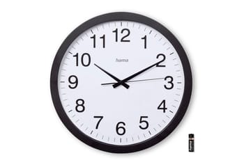 Veggur Hama Aruba 40 cm - Svart - Interiør - Veggdekorasjon - Klokker