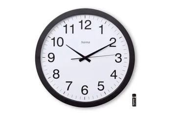 Veggur Hama Aruba 40 cm - Svart - Interiør - Veggdekorasjon - Klokker