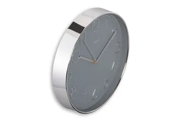 Veggur Hama Corsica 30 cm - Sølv - Interiør - Veggdekorasjon - Klokker