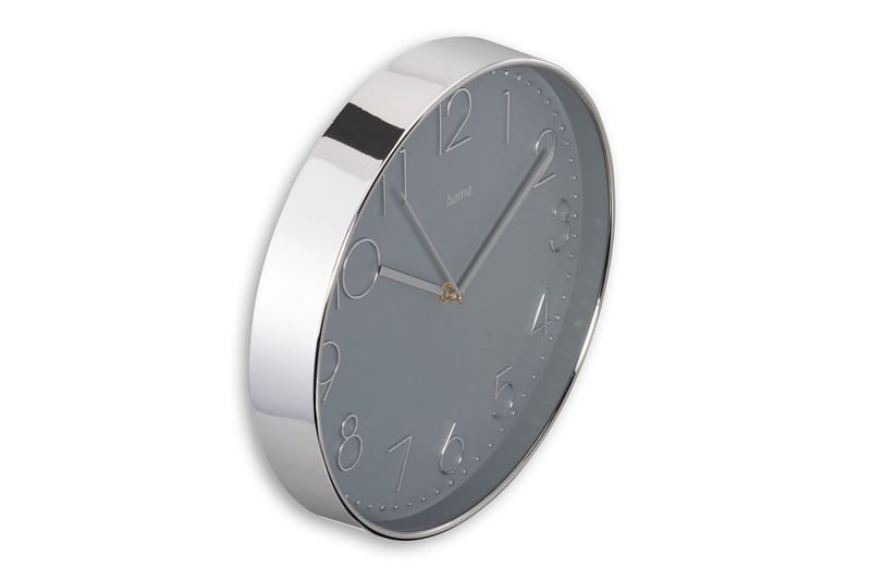 Veggur Hama Corsica 30 cm - Sølv - Interiør - Veggdekorasjon - Klokker