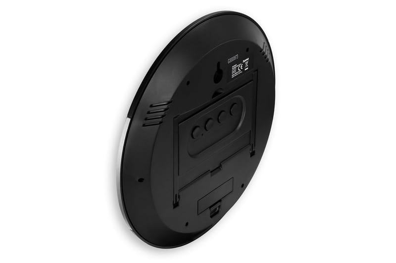 Veggur Hama Ischia med Radio Svart/Sølv - Svart - Interiør - Veggdekorasjon - Klokker